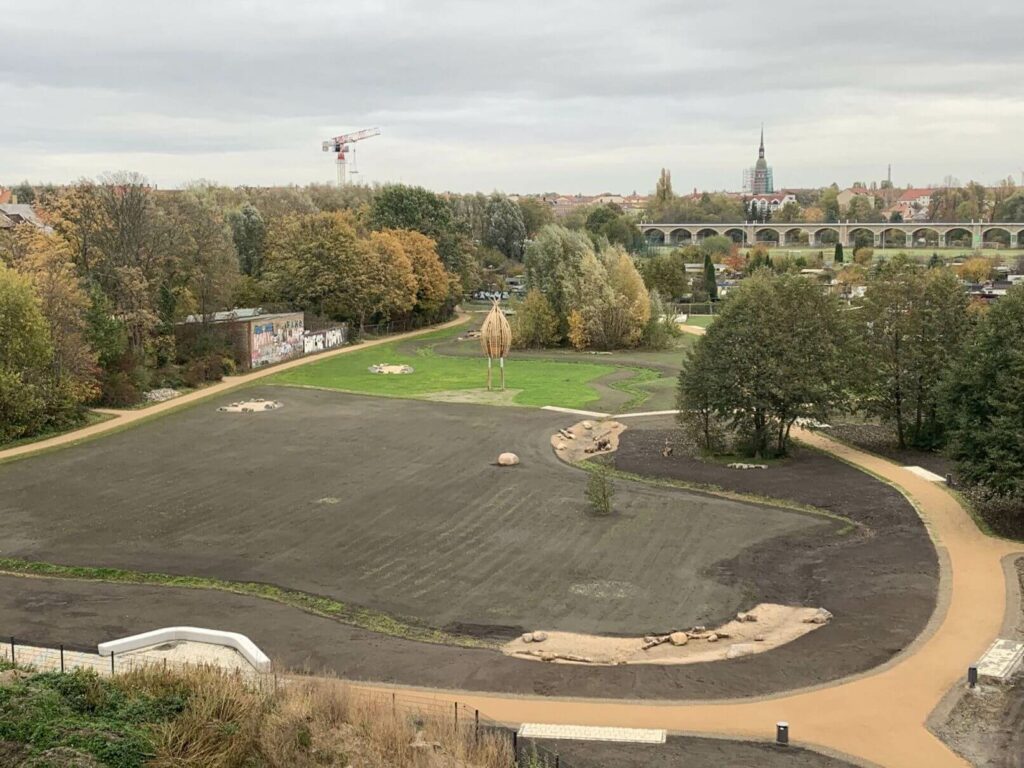 Kommunen für biologische Vielfalt - Praxisbeispiel - Stadt Leipzig - Renaturierung "Rietzschke-Aue Sellerhausen"5 - Perspektive Bauphase