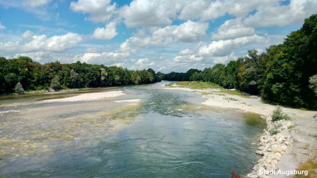 Kommunen für biologische Vielfalt - Mitglied - Stadt Augsburg - Profil3 - Blick auf den Lech