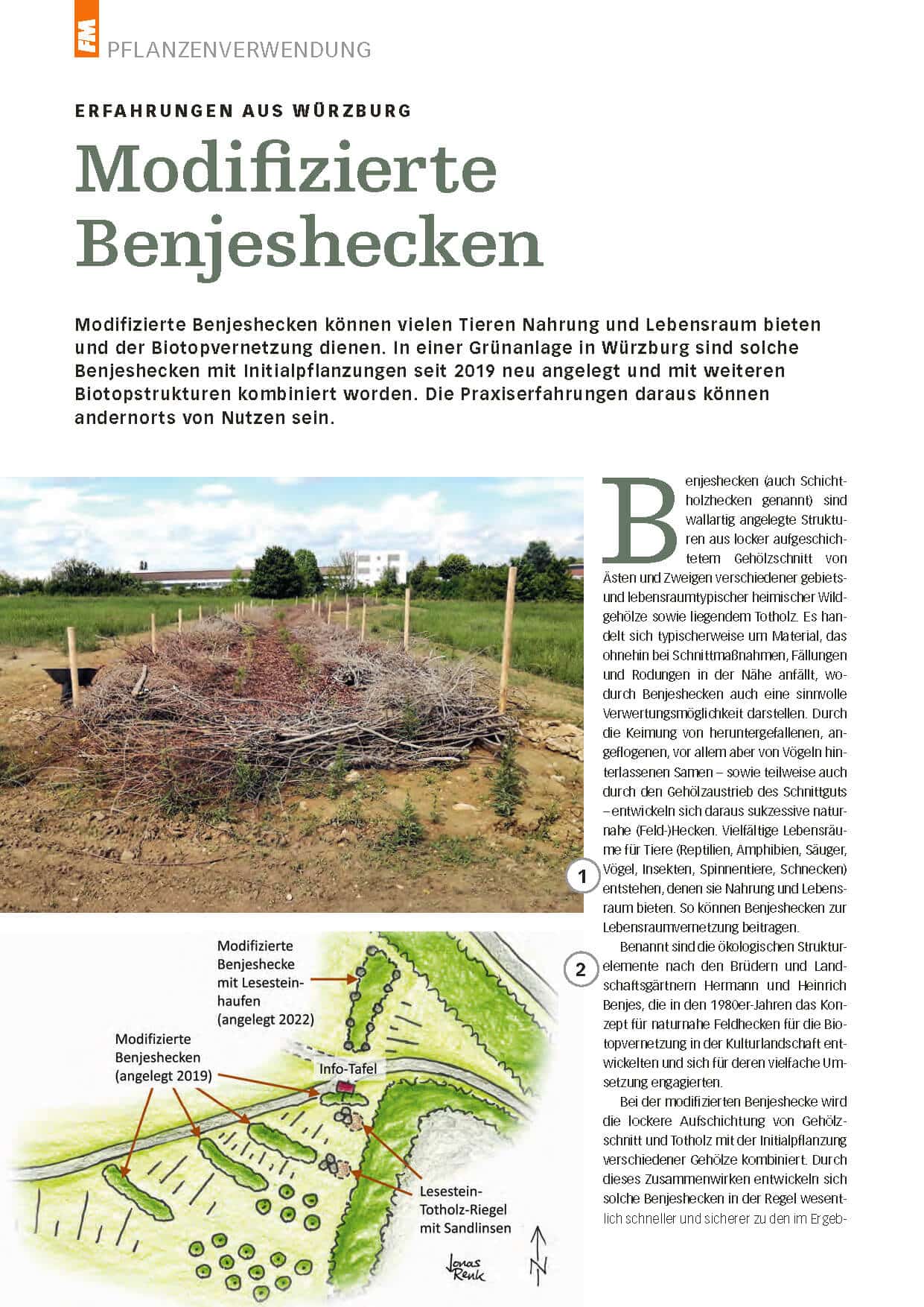 Modifizierte Benjeshecken